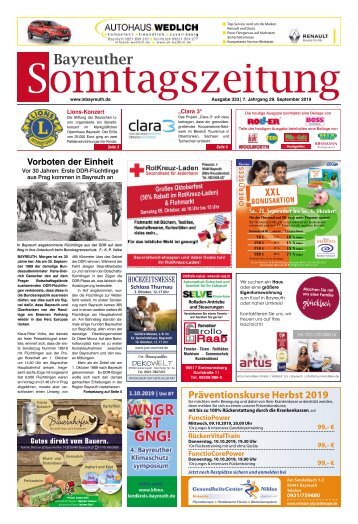 2019-09-29 Bayreuther Sonntagszeitung 