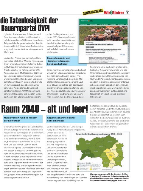 Wir Steirer - Sonderausgabe - Jänner 2021