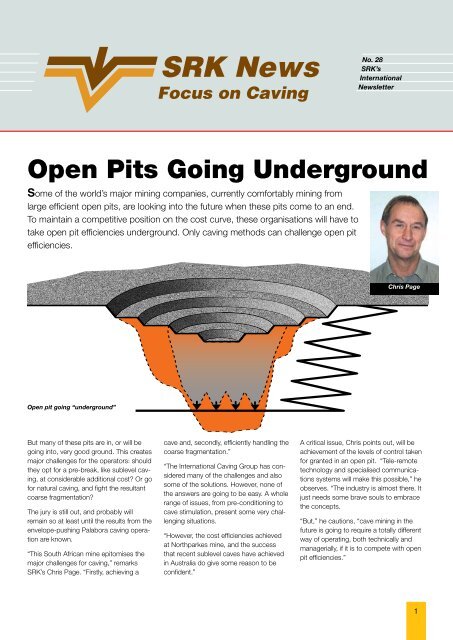 Open Pits Going Underground - SRK Consulting