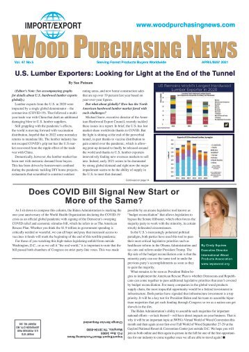Import/Export Wood Purchasing News - April/May 2021
