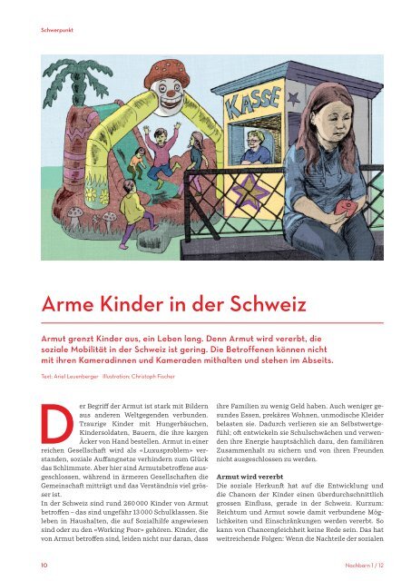 arme Kinder in der Schweiz - Caritas beider Basel