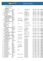 Liste de résultat / Rangliste REGionales Bergrennen Kategorie L2 1 ...