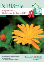 Ringelblume-Heilpflanze des Jahres 2009 - Stadelmann Verlag