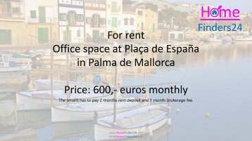 For rent this office space near Plaça de España in Palma (OFI0006)