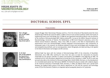 Doctoral School - EPFL
