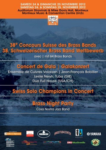 38. Schweizerischer Brass Band Wettbewerb - SBBV
