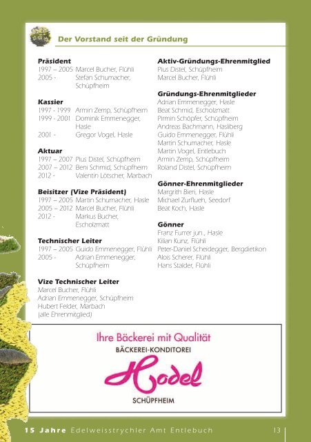 Grosser Alp- und Festumzug 12. Mai 2012 19.30 Uhr in Hasle ...