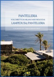 PANTELLERIA da Milano e Bologna