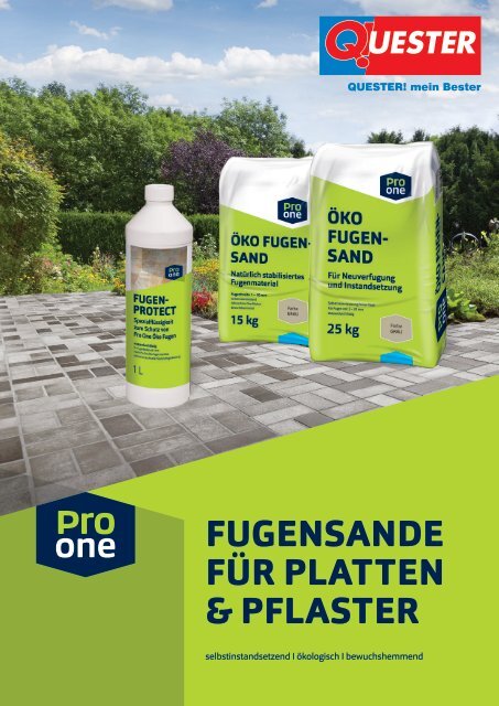 ProOne Fugensande für Platten & Pflaster