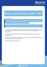 Post-16 Travel Policy 2021-2022
