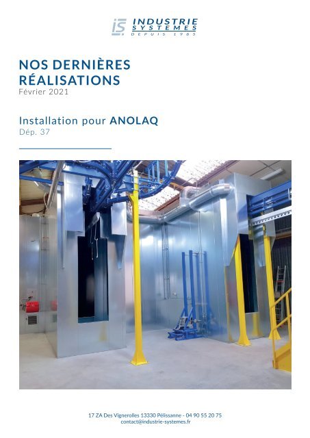 Installation pour ANOLAQ