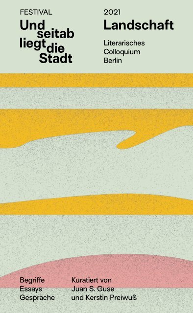 Booklet Festival Landschaft