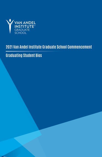 2021 Graduate School Commencement Program 