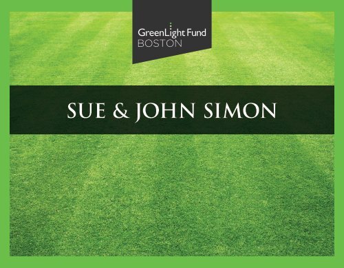 GreenLight Fund BOSTON 2020 Golf Tournament Program