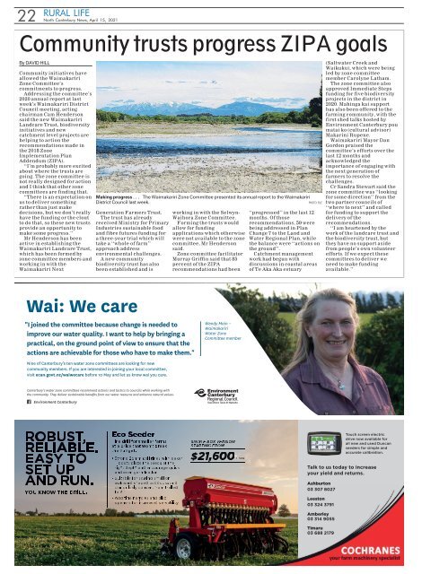 North Canterbury News: April 15, 2021