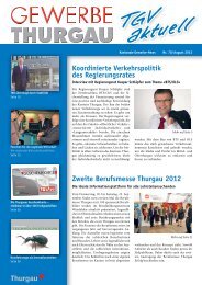 Ausgabe August 2012 - Thurgauer Gewerbeverband TGV