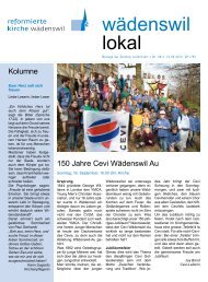 wädenswil lokal - ref. Kirchgemeinde Wädenswil