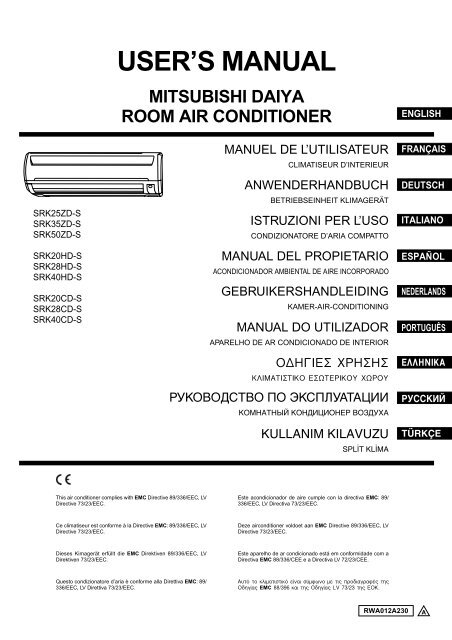 USER'S MANUAL - Mitsubishi Heavy Industries Ltd.