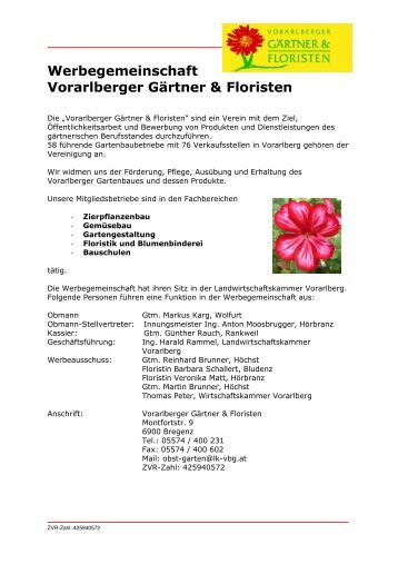 Vorarlberger Gärtner & Floristen - OGV