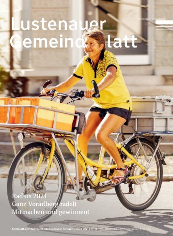 Lustenauer Gemeindeblatt Nr. 15 | Freitag 16. April 2021