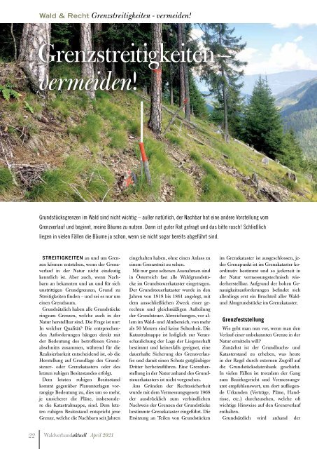 Waldverband Aktuell - Ausgabe2021-02