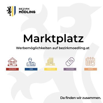 Marktplatz und Werbemöglichkeiten auf bezirkmoedling.at