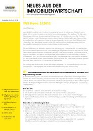 IWS News 3/2012 - Immobilien Wirtschaft Stuttgart
