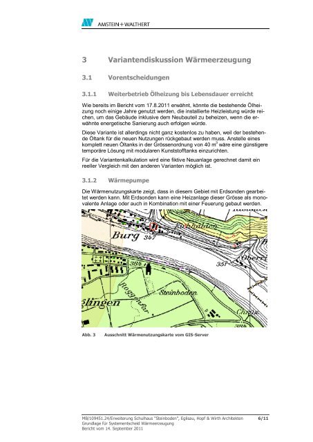 Erweiterung Schulhaus "Steinboden" - Gemeinde Eglisau