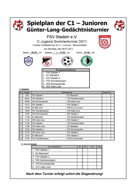 Unsere A-Junioren stellen sich vor - FSV Stadeln