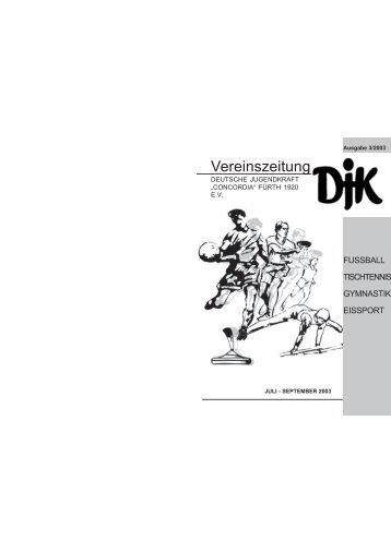 Heft 3/2003 - DJK "Concordia" Fürth 1920 e.V.
