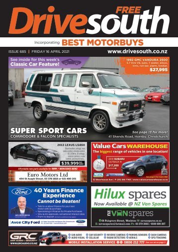Drivesouth: April 16, 2021