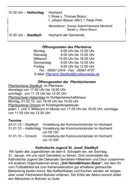 Stadtkyll - Hallschlag in der Eifel