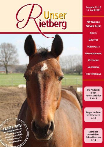 Unser Rietberg Ausgabe 26 vom 15. April 2021