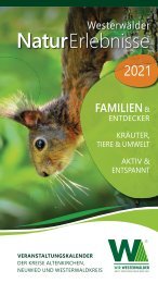 Westerwälder NaturErlebnisse 2021 - Veranstaltungskalender
