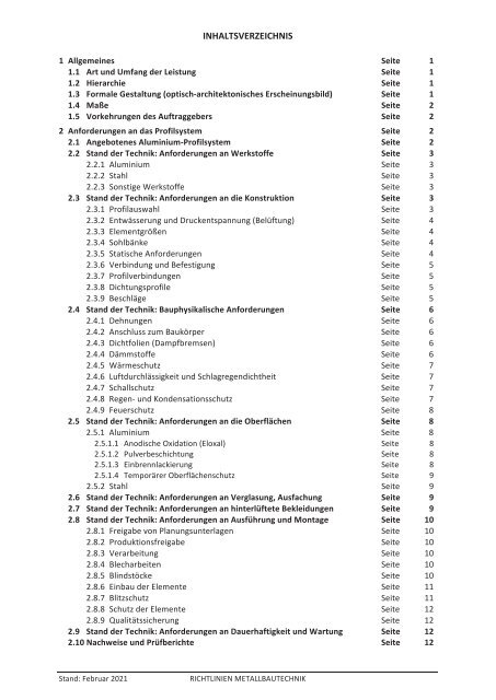 WEISSBUCH der Gemeinschaftsmarke ALU-FENSTER