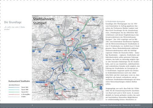 Themen der Zeit "50 Jahre Stadtbahnbau in - SSB