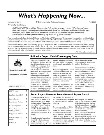 WHNFall 2005.pub - EMDR Humanitarian Assistance Programs