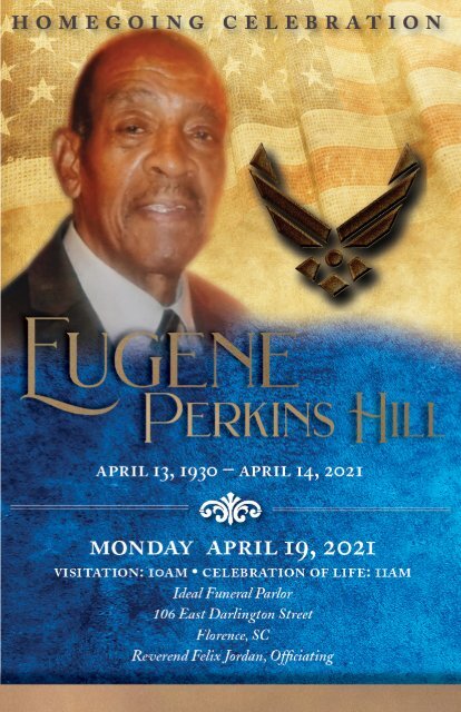 Eugene Hill Memorial Program