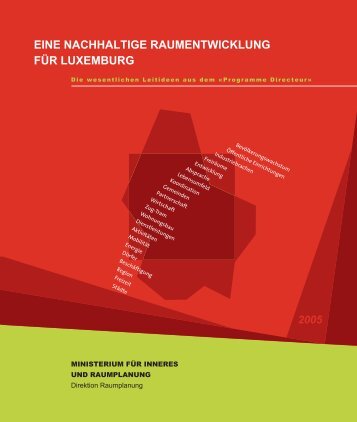 eine nachhaltige raumentwicklung für luxemburg 2005