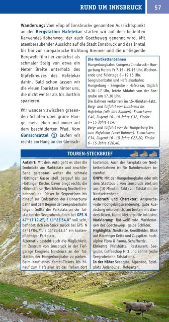 Leseprobe_Naturzeit mit Kindern rund um Innsbruck