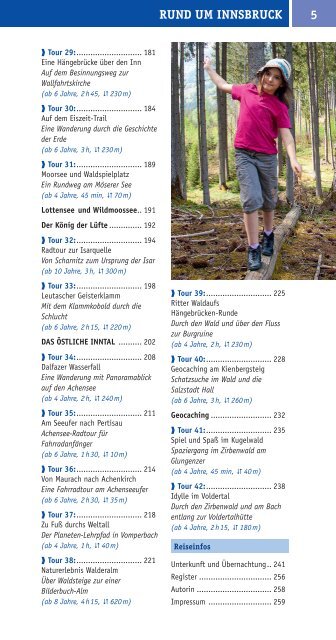 Leseprobe_Naturzeit mit Kindern rund um Innsbruck