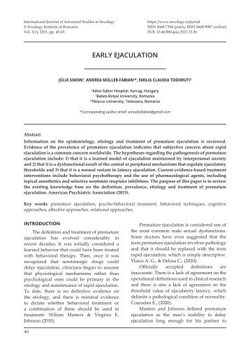 40-45 Julia Simon et al - Early ejaculation