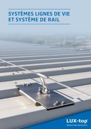 LUX-top® Systèmes lignes de vie et système de rail