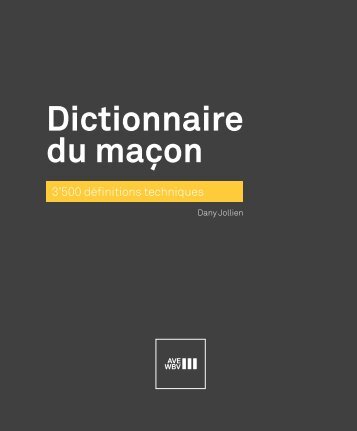 Dictionnaire du maçon - Extrait
