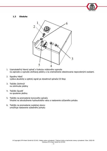 ATH-Heinl Bedienungsanleitung Frame Lift 35FZ