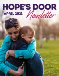 Hope's Door April 2021 Newsletter 
