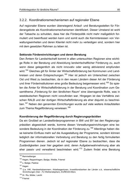 Land-Stadt Kooperation und Politikintegration für ländliche ... - sprint