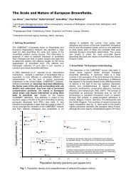 The Scale and Nature of European Brownfields. - CABERNET