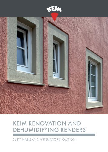 KEIM Renovation and Dehumidifying Renders 