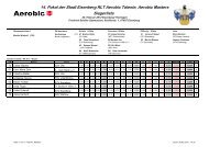 14. Pokal der Stadt Eisenberg RLT Aerobic Talente ... - ATV Eisenberg